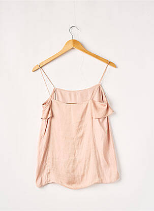 Top coupe fluide sans manche rose ZARA femme