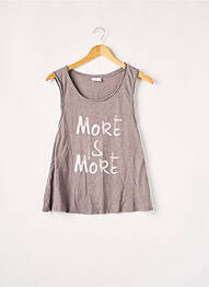 Top tissage jersey sans manche gris VILA femme