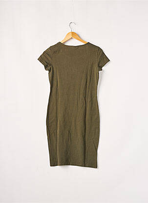 Robe mi-longue manches courtes manches courtes vert VERO MODA femme