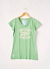 T-shirt vert SUPERDRY pour femme seconde vue
