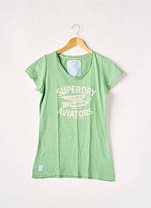 T-shirt vert SUPERDRY pour femme