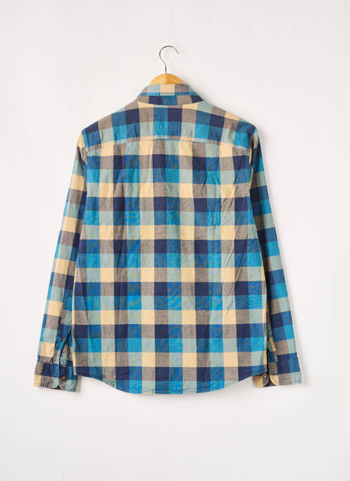 Chemise manches longues bleu HOLLISTER pour homme