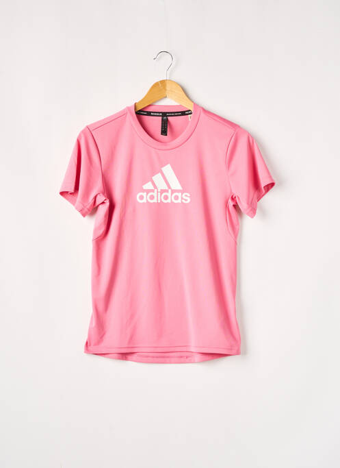 T-shirt rose ADIDAS pour femme