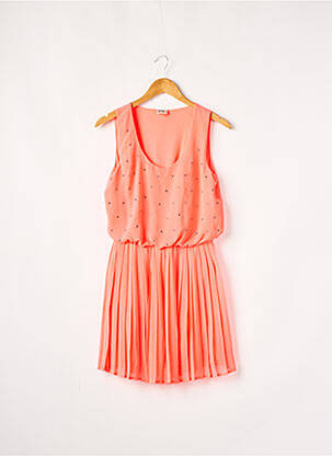 Robe courte sans manche sans manche orange ONLY femme