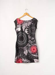Robe courte manches courtes manches courtes gris DESIGUAL femme