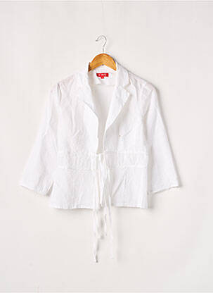 Veste casual col tailleur blanc DERHY femme