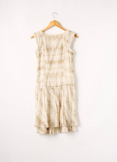 Robe mi-longue beige R867 pour femme