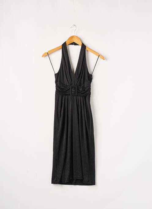 Robe mi-longue noir MANGO pour femme