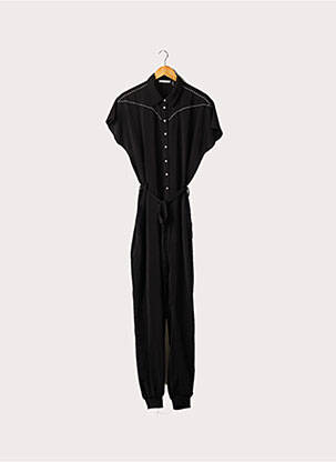 Combi-pantalon poches manches courtes noir LPB femme