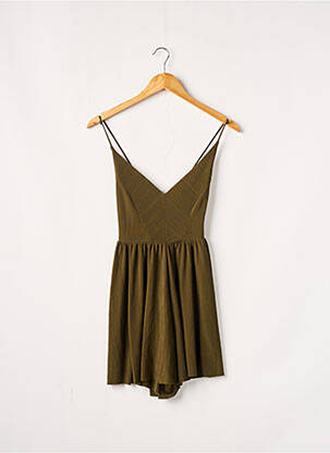 Combishort  sans manche vert ZARA femme