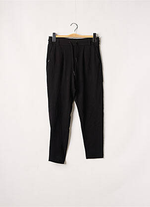 Pantalon chino tissage popeline taille normale noir ONLY femme