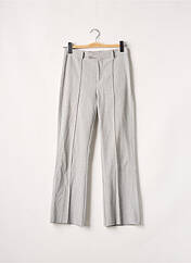 Pantalon droit gris BERSHKA pour femme seconde vue
