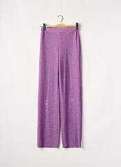 Pantalon droit violet VIE TA VIE pour femme seconde vue
