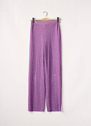 Pantalon droit violet VIE TA VIE pour femme