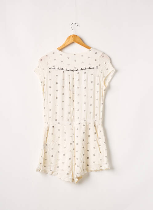 Combishort tissage popeline manches courtes beige AMENAPIH femme