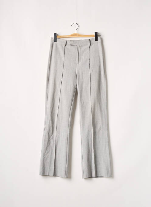 Pantalon droit gris BERSHKA pour femme