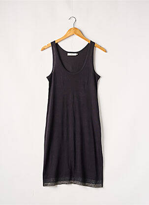 Robe mi-longue coupe fluide sans manche bleu MISS CAPTAIN femme