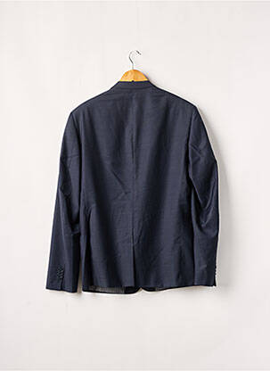 Veste chic tissage chiné bleu IZAC homme