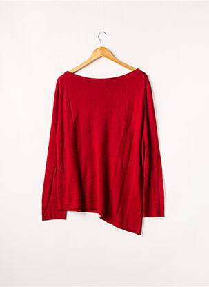 Pull tunique stretch manches longues rouge COP COPINE femme