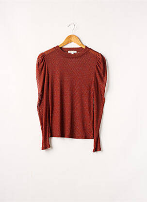 Top stretch manches longues marron HONEY PUNCH femme