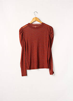 Top stretch manches longues marron HONEY PUNCH femme