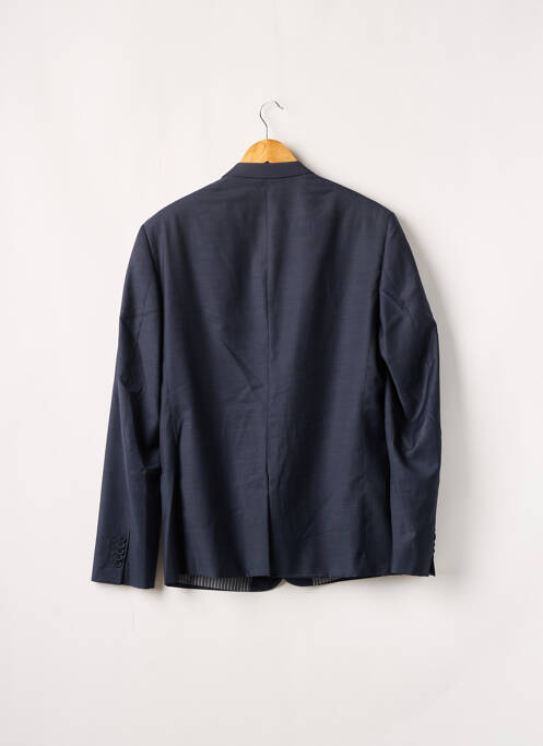 Veste chic tissage chiné bleu IZAC homme