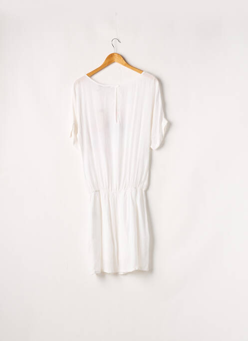Robe mi-longue blanc LA FEE MARABOUTEE pour femme