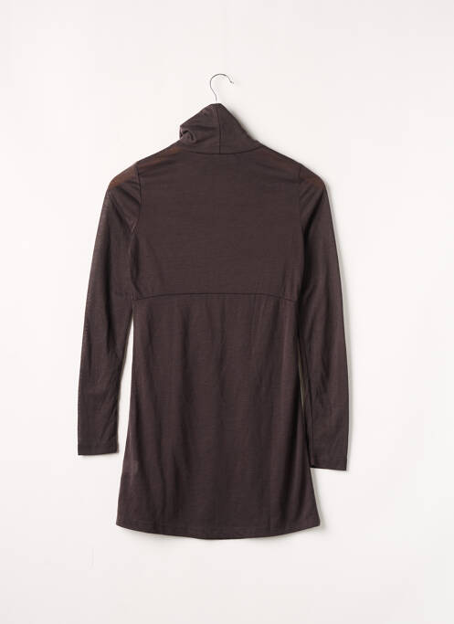 Robe mi-longue marron DP JEANS pour femme