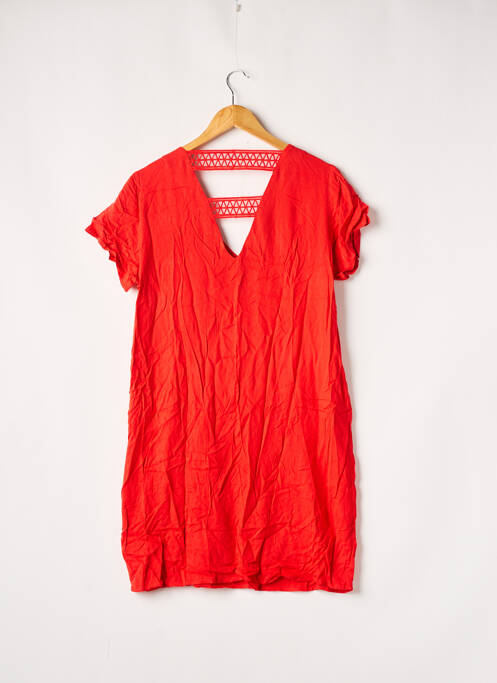 Robe mi-longue rouge VILA pour femme