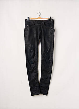 Pantalon slim fermeture zippée sous rabat boutonné taille normale noir G STAR homme