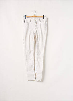 Jeans coupe slim beige REIKO pour femme