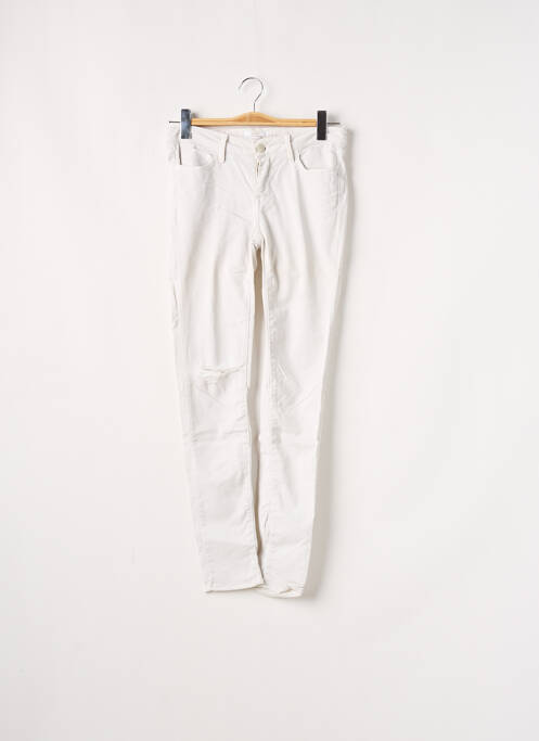 Jeans coupe slim beige REIKO pour femme