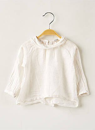 Blouse manches longues manches longues blanc MARESE fille