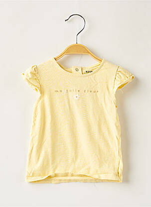T-shirt jaune KIABI pour fille