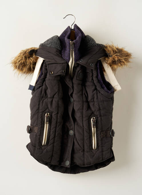 Doudoune poches sans capuche gris SUPERDRY femme