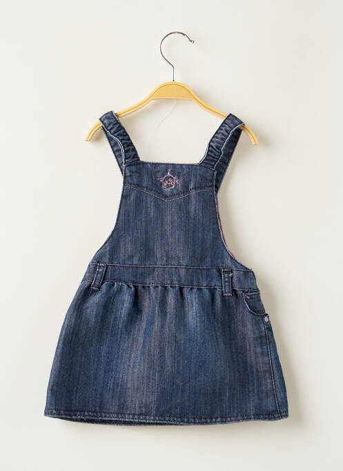 Robe mi-longue bleu GRAIN DE BLÉ pour fille