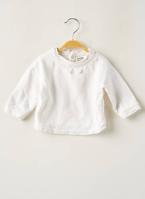 Sweat-shirt blanc KIABI pour fille