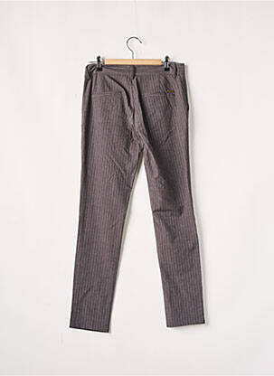 Pantalon chino tissage popeline gris TEDDY SMITH femme