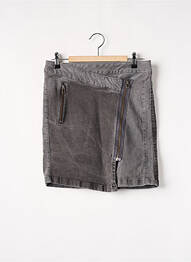 Jupe courte poches gris YAYA femme