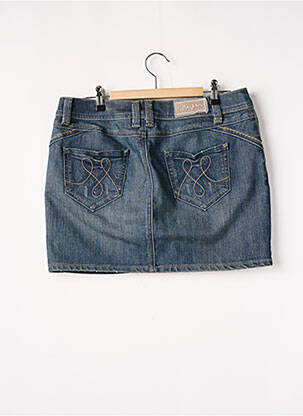 Jupe courte poches bleu MORGAN femme