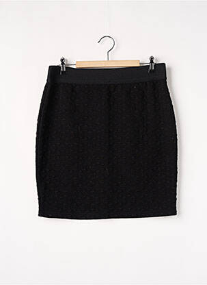 Jupe mi-longue stretch noir CAMAIEU femme