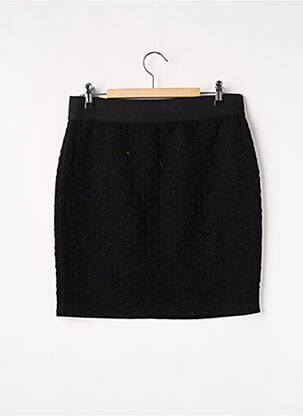 Jupe mi-longue stretch noir CAMAIEU femme