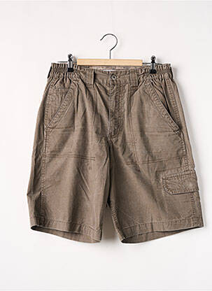 Bermuda taille élastique taille normale marron TBS homme
