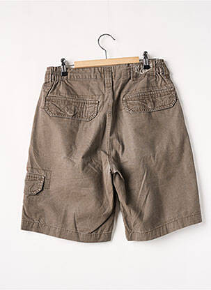 Bermuda taille élastique taille normale marron TBS homme
