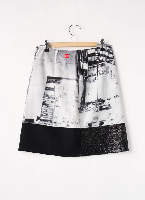 Jupe courte gris MISS CAPTAIN pour femme