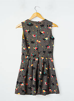 Robe mi-longue sans manche sans manche gris CATIMINI fille