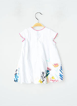 Robe mi-longue sans manche sans manche blanc CATIMINI fille