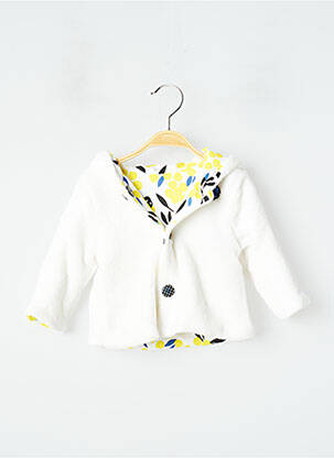 Veste casual fermeture boutonnée sur le devant blanc CATIMINI fille
