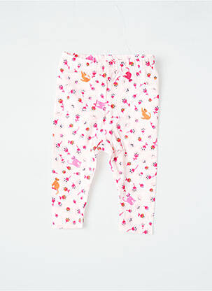Legging tissage jersey taille élastique rose CATIMINI fille