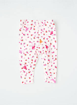 Legging imprimé fleurs taille élastique rose CATIMINI fille